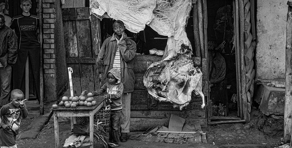 Photographing the Ugandan Medicine Man.